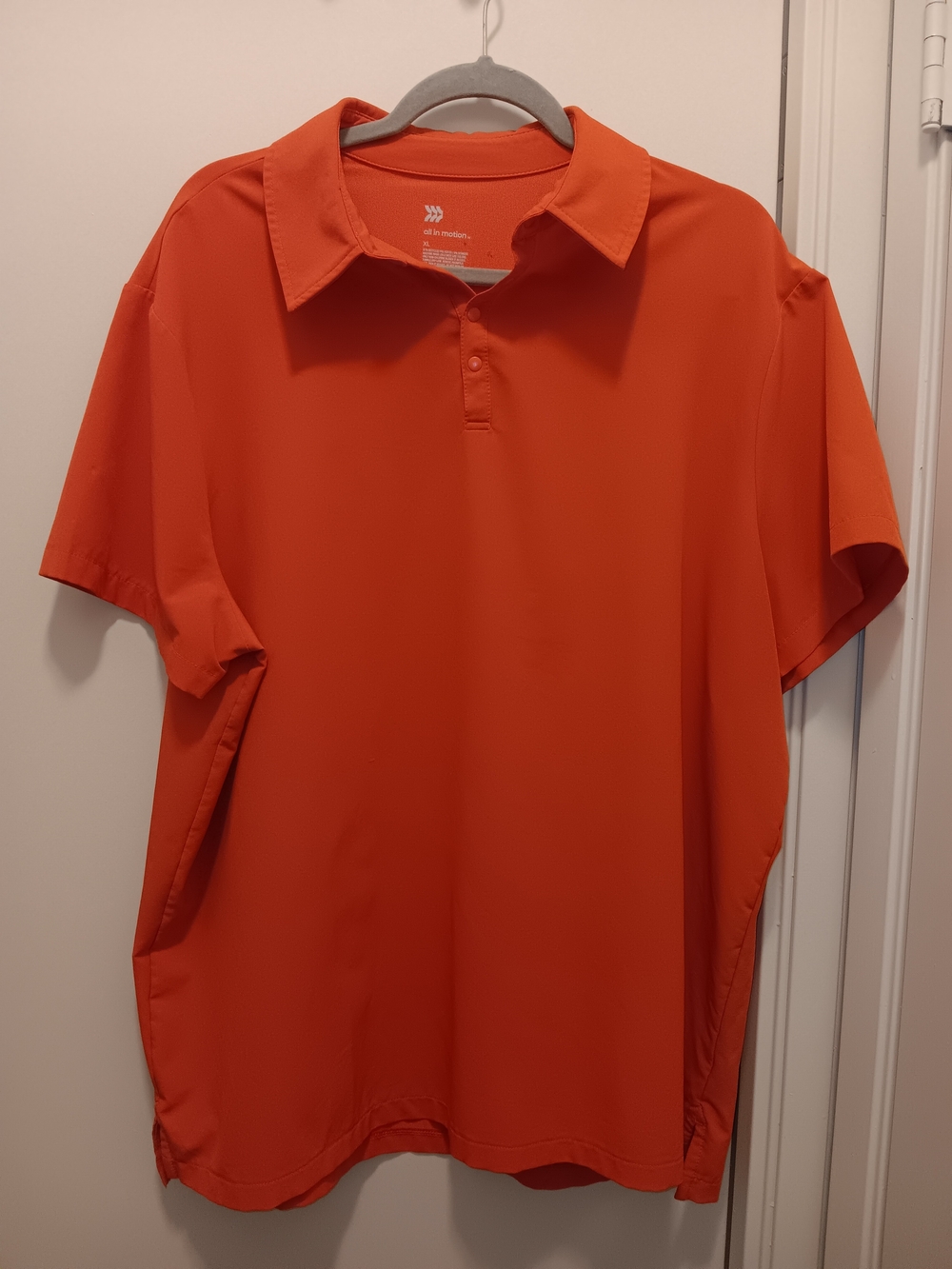 all in motion Men's Short Sleeve Polo - Bright Orange